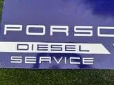 DT: Enamel Porsche Diesel Service Sign