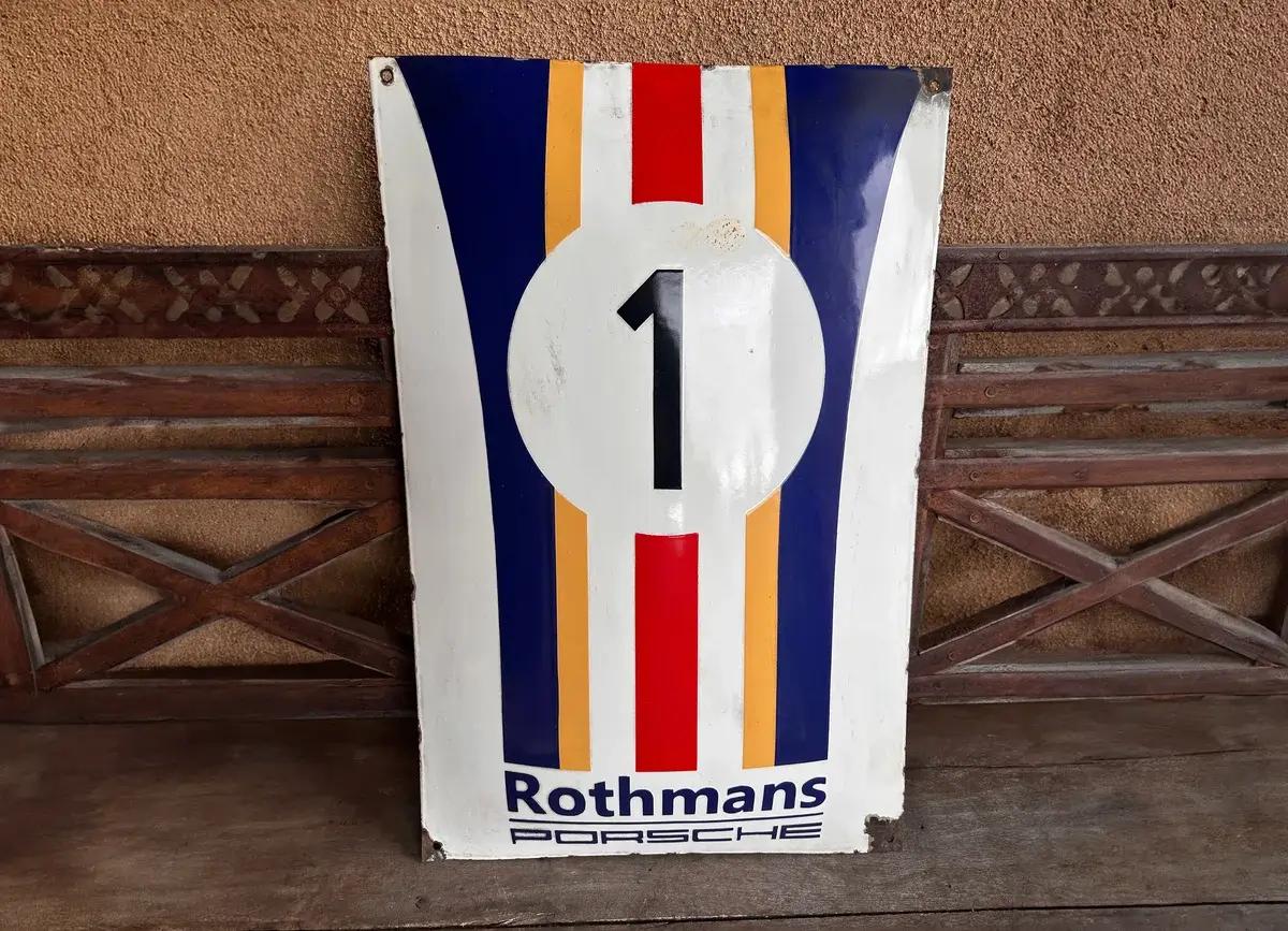 No Reserve Porsche Rothmans Porcelain Style Sign