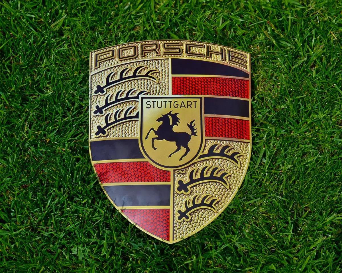  Authentic Enamel Porsche Crest