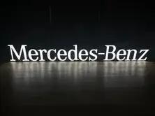 DT: Large Illuminated Mercedes-Benz Sign (11')