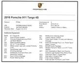 DT: 32k-Mile 2016 Porsche 991 Targa 4S