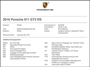 728-Mile 2016 Porsche GT3 RS