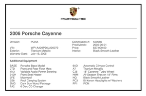 2006 Porsche Cayenne 6-Speed