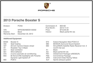 12k Mile 2013 Porsche Boxster S 6-Speed