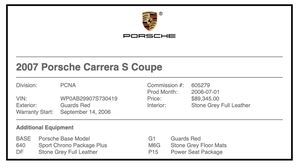 15K-Mile 2007 Porsche 997 Carrera S Coupe 6-Speed