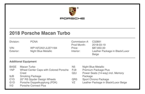 13K-Mile 2018 Porsche Macan Turbo