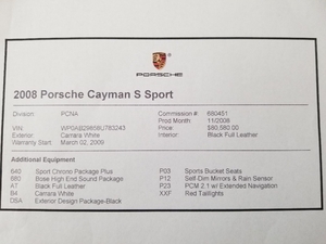  14k-Mile 2008 Porsche 987 Cayman S Sport Edition 6-Speed