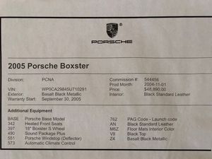  30K-Mile 2005 Porsche 987 Boxster 5-Speed