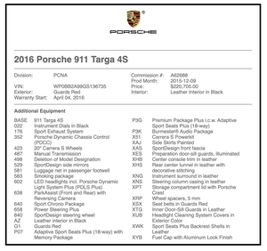  2016 Porsche 991 Targa 4S X51 7-Speed