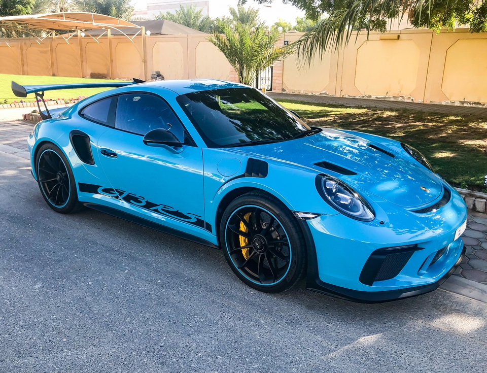 784-Mile 2019 Porsche 991.2 GT3 RS Miami Blue | PCARMARKET