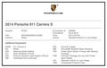 2014 Porsche 991 Carrera S 7-Speed Manual