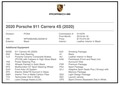 8K-Mile 2020 Porsche 992 Carrera 4S
