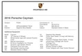 2016 Porsche 981 Cayman 6-Speed