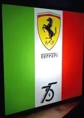  Illuminated Ferrari 75th Anniversary Sign