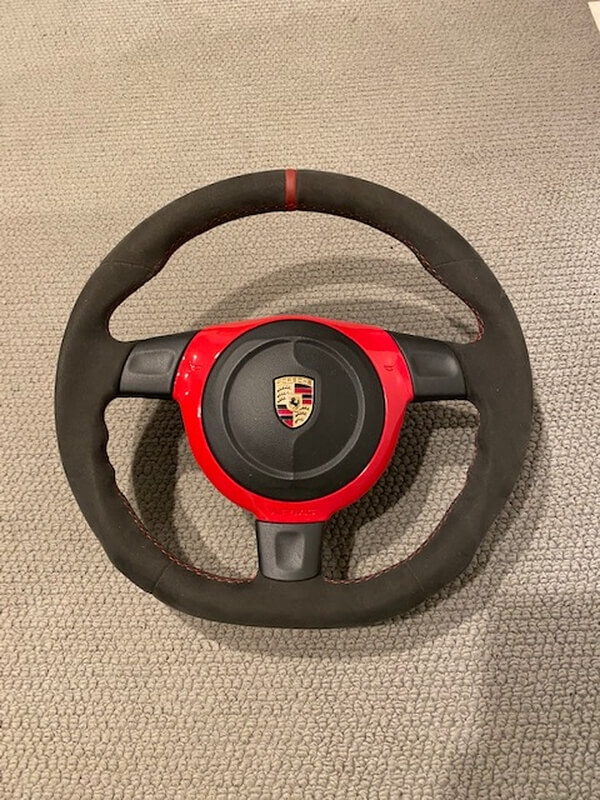 NO RESERVE - Alcantara Porsche Steering Wheel