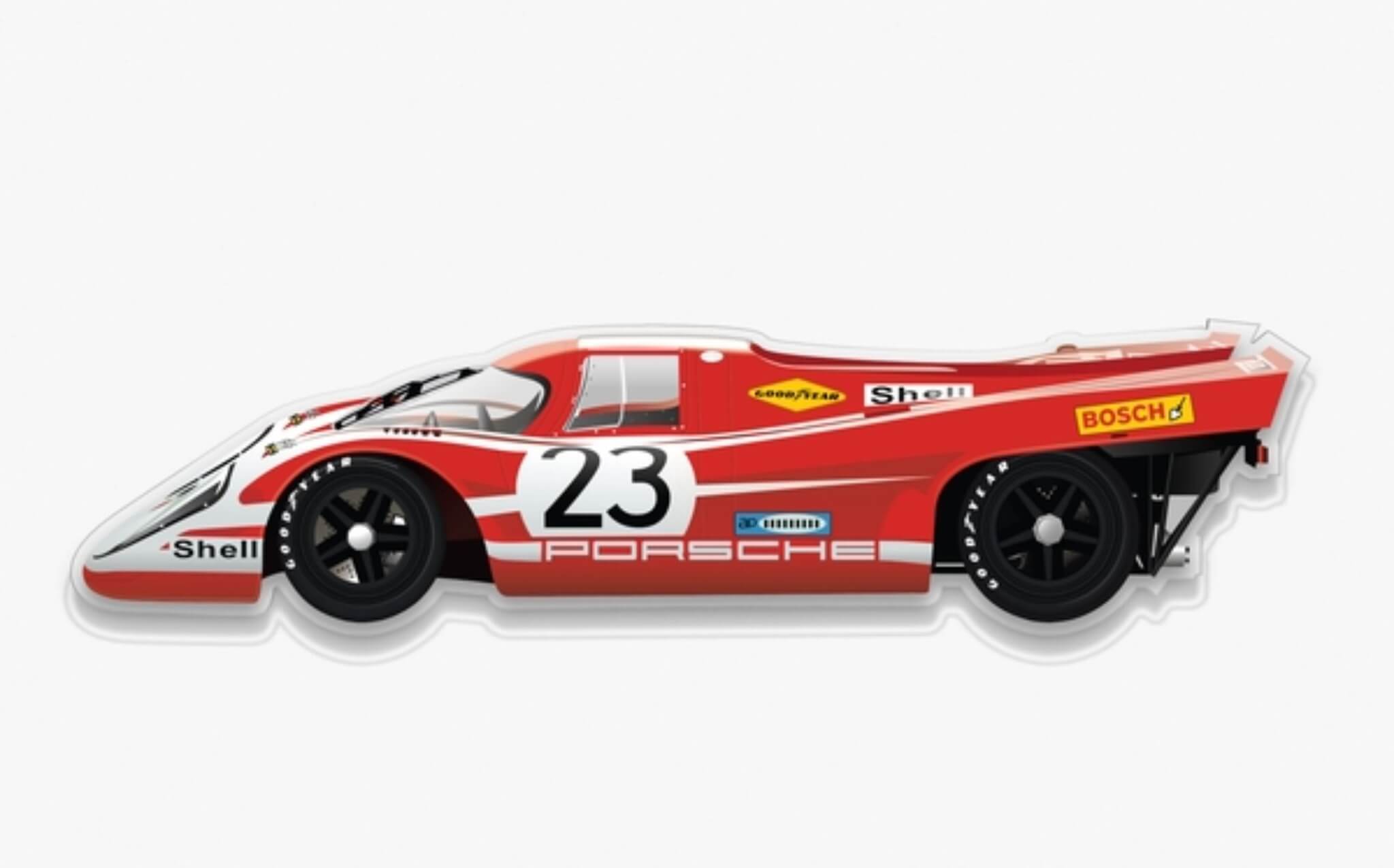 NO RESERVE - Plexiglass Porsche 917 Art (35" x 12")