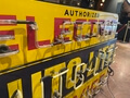 1940-50s "Auto-Lite Authorized Electric Service" Double-sided Porcelain Neon Sign