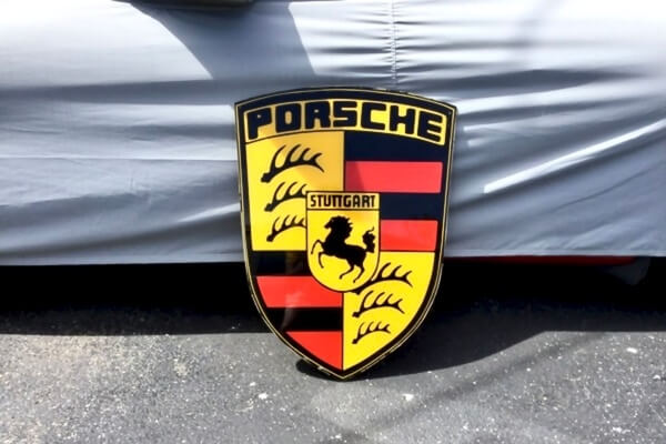 NO RESERVE - Plexiglass Porsche Crest (20.5" x 28")