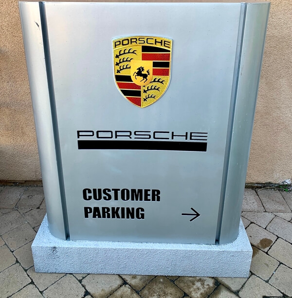  Factory Porsche Customer Parking Sign (44" x 36")