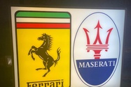 Illuminated Double-Sided Ferrari / Maserati Dealership Sign