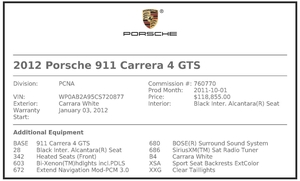 2012 Porsche 997.2 Carrera 4 GTS 6-Speed