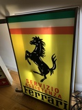 Ferrari Servizio Double-sided Illuminated Sign (38" x 28")