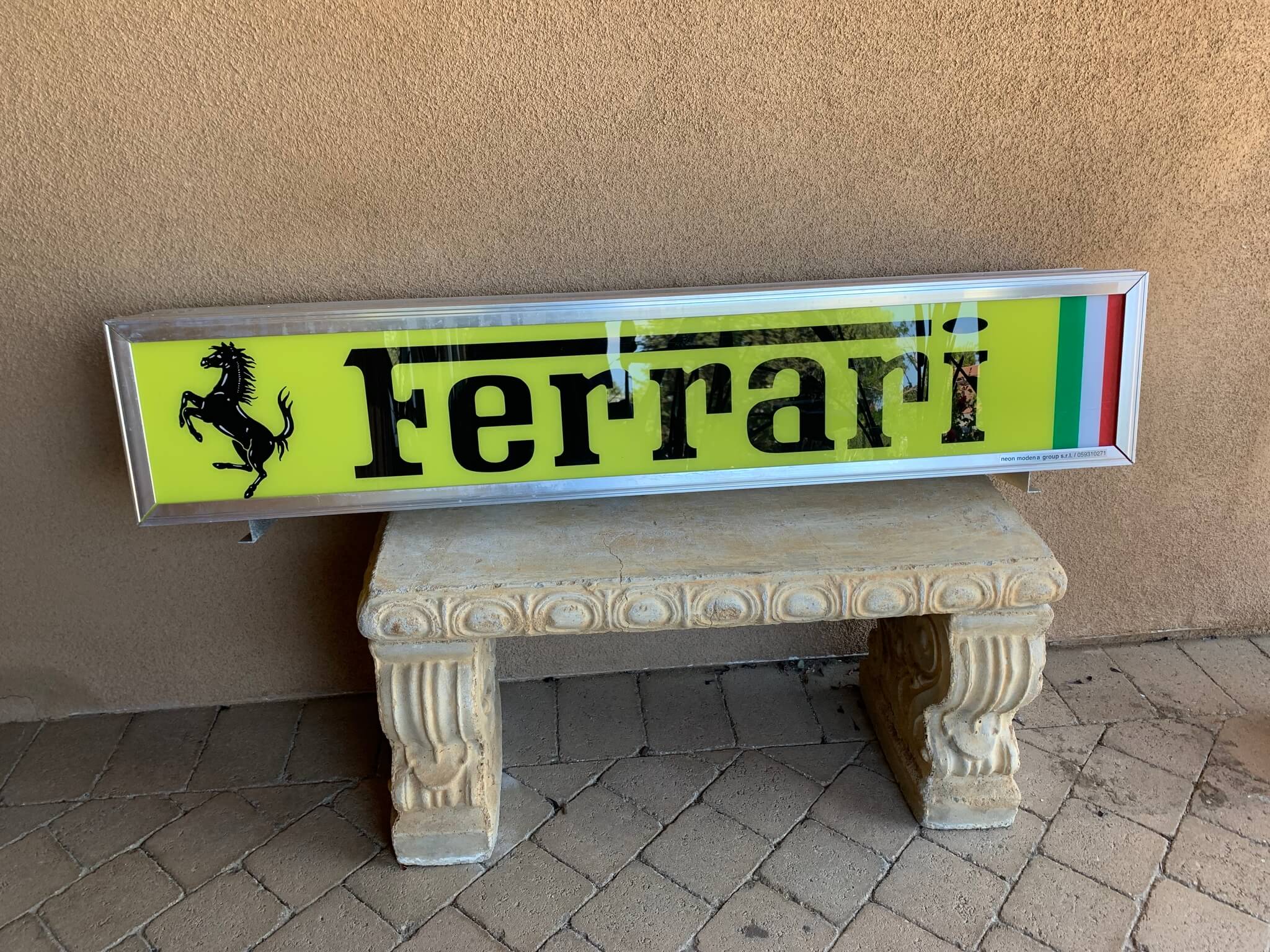  Authentic Double-Sided Ferrari Illuminated Sign