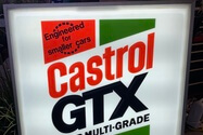 80s Castrol GTX Motor Oil Illuminated Sign (4' x 4')