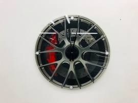 NO RESERVE - Porsche 997 GT3 RS Wheel Wall Clock (25" x 25")