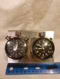 Vintage Heuer Dashboard Instruments - Master Time Clock & Sebring Timer