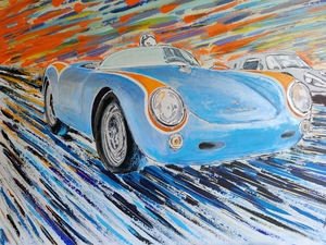 "I'll Race You Home" Painting by Michael Ledwitz