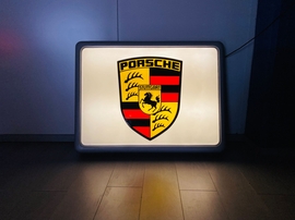 1980's Illuminated Porsche Dealer Sign (45" x 35")