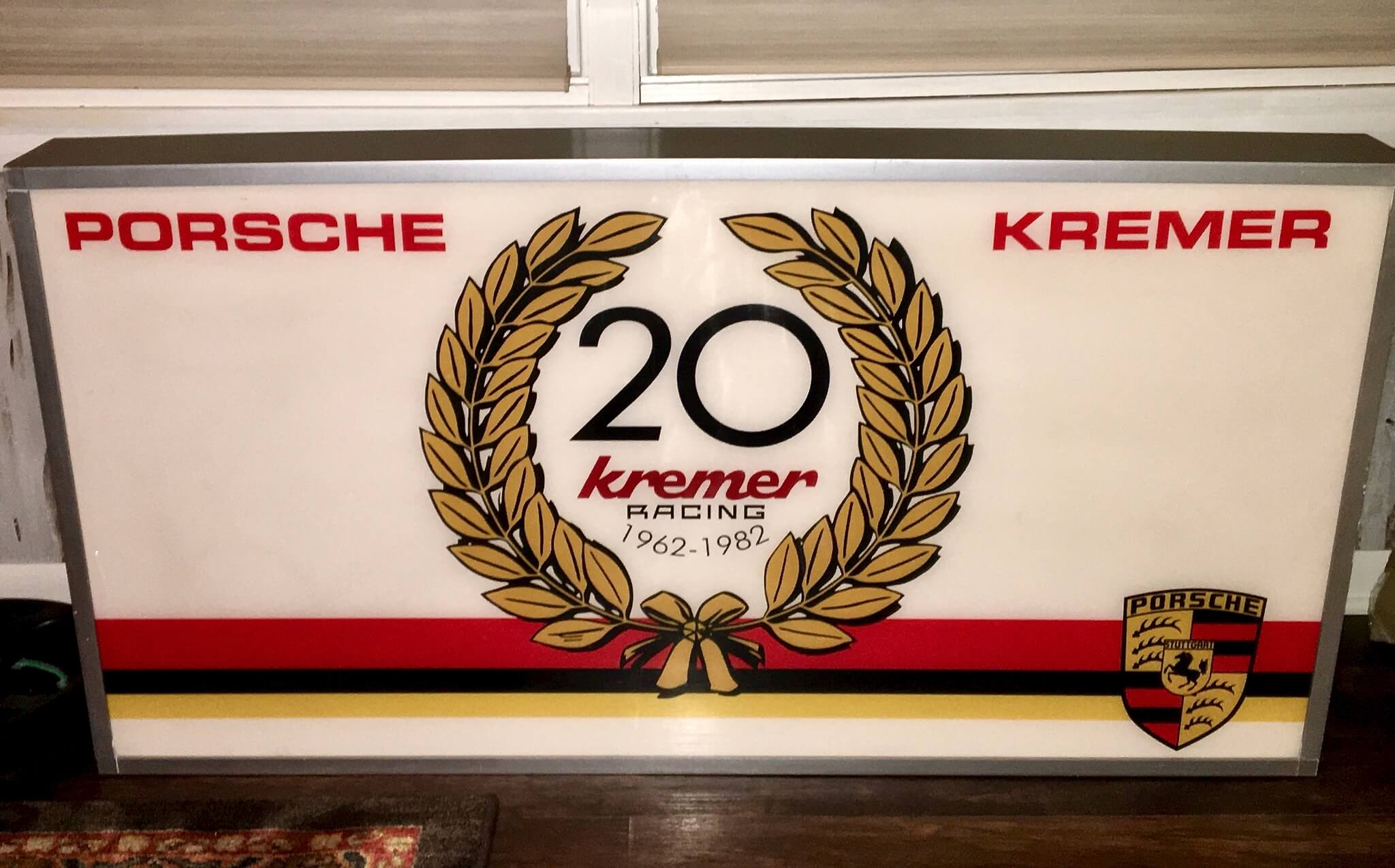  Kremer Racing 20th Anniversary Illuminated Sign (4' x 2')