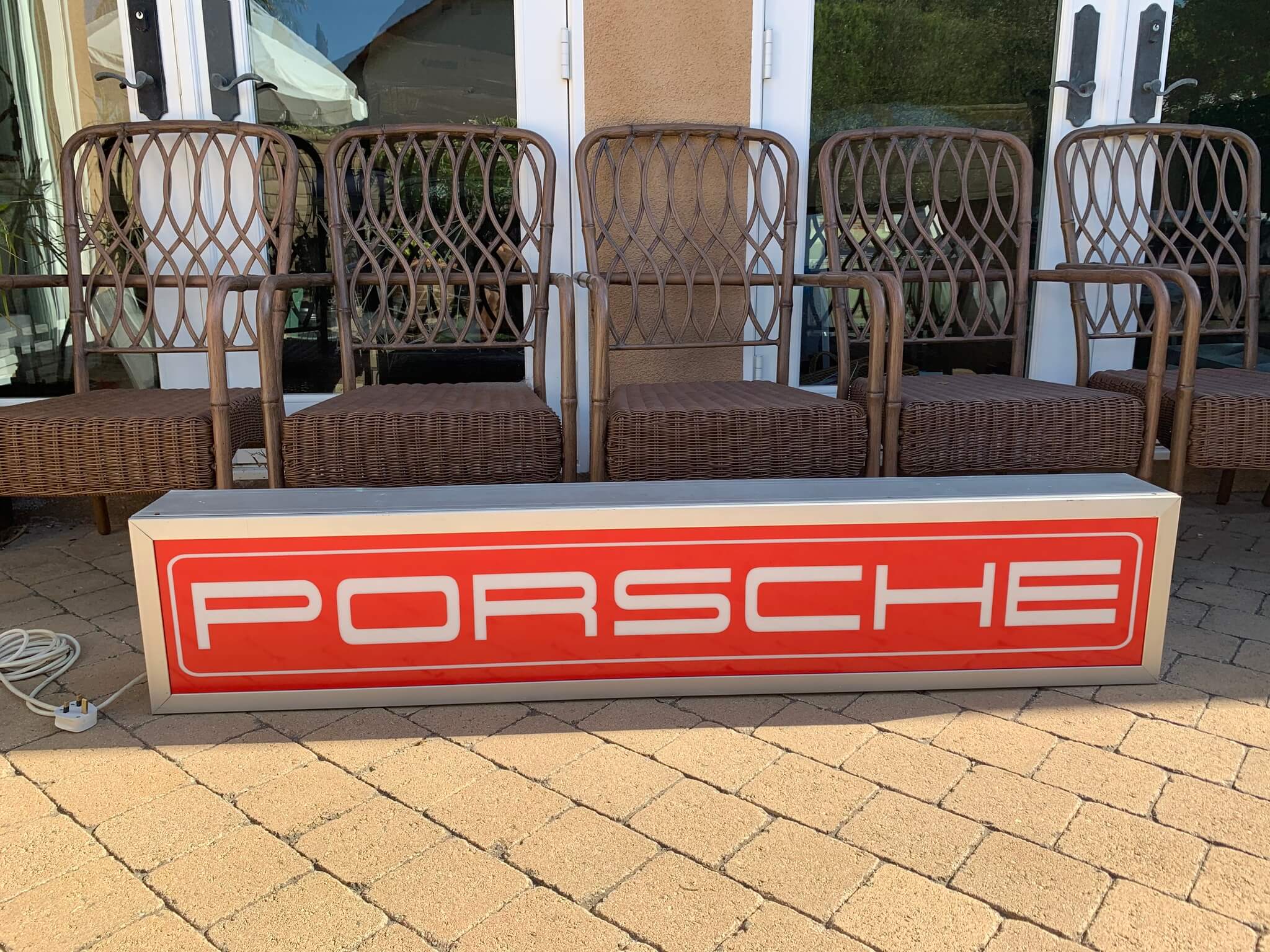  Single-sided Illuminated Porsche Dealership Sign (61" x 12")