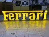 No Reserve Large Illuminated Ferrari Style Sign