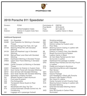 2019 Porsche 991.2 Speedster PTS Albert Blue