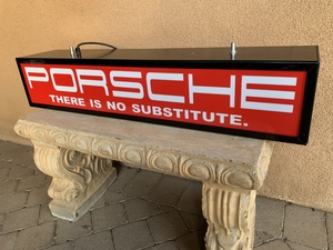  Porsche "There Is No Substitute" Illuminated Sign (39" x 8")
