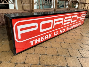  Porsche "There Is No Substitute" Illuminated Dealership Sign (80" x 16")