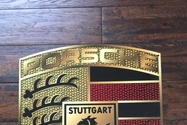 NO RESERVE - Metal Porsche Crest (22" x 17")
