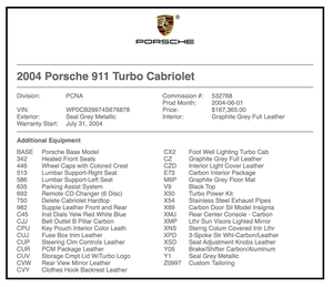 31K-Mile 2004 Porsche 996 Turbo X50 Cabriolet 6-Speed