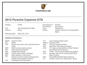 2013 Porsche Cayenne GTS