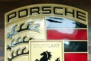 Genuine European Porsche Aluminium Crest (16" x 22")