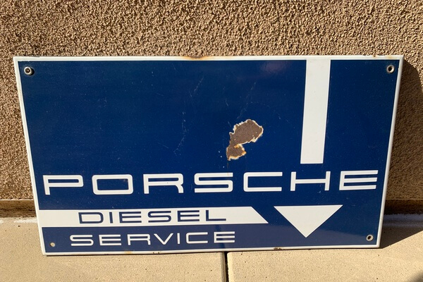  Porsche Diesel Service Sign (25" x 14")