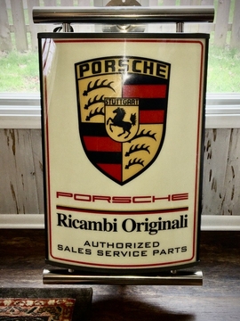 Porsche Factory Ricambi Originali Illuminated Sign (25" x 35")