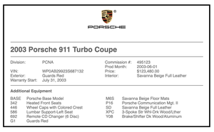10K-Mile 2003 Porsche 996 Turbo Coupe 6-Speed