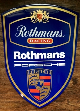Rothmans Racing Porsche Crest (22" X 15")