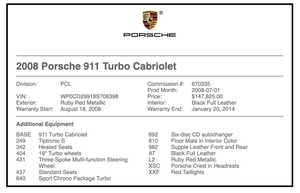 18K-Mile 2008 Porsche 997.1 Turbo Cabriolet Tiptronic S