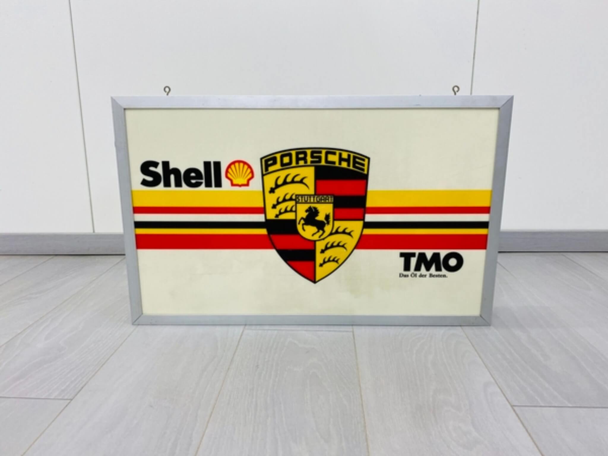 NO RESERVE - Shell TMO Das Öl der Besten Porsche Illuminated Sign (26" X 16")
