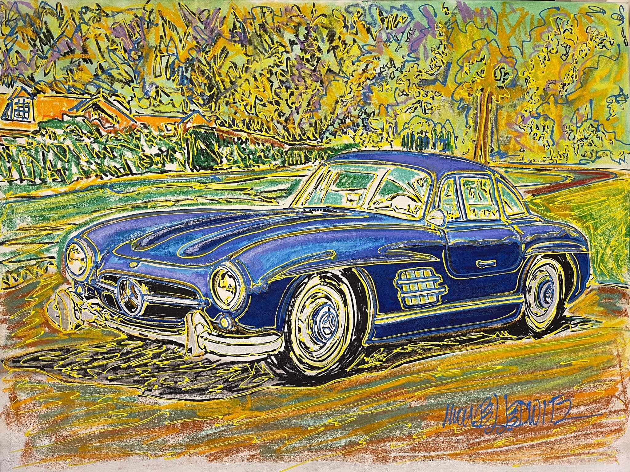 "The One and Only Gullwing" Painting by Michael Ledwitz