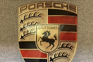 Authentic Enamel Porsche Crest (12" x 15 1/2)